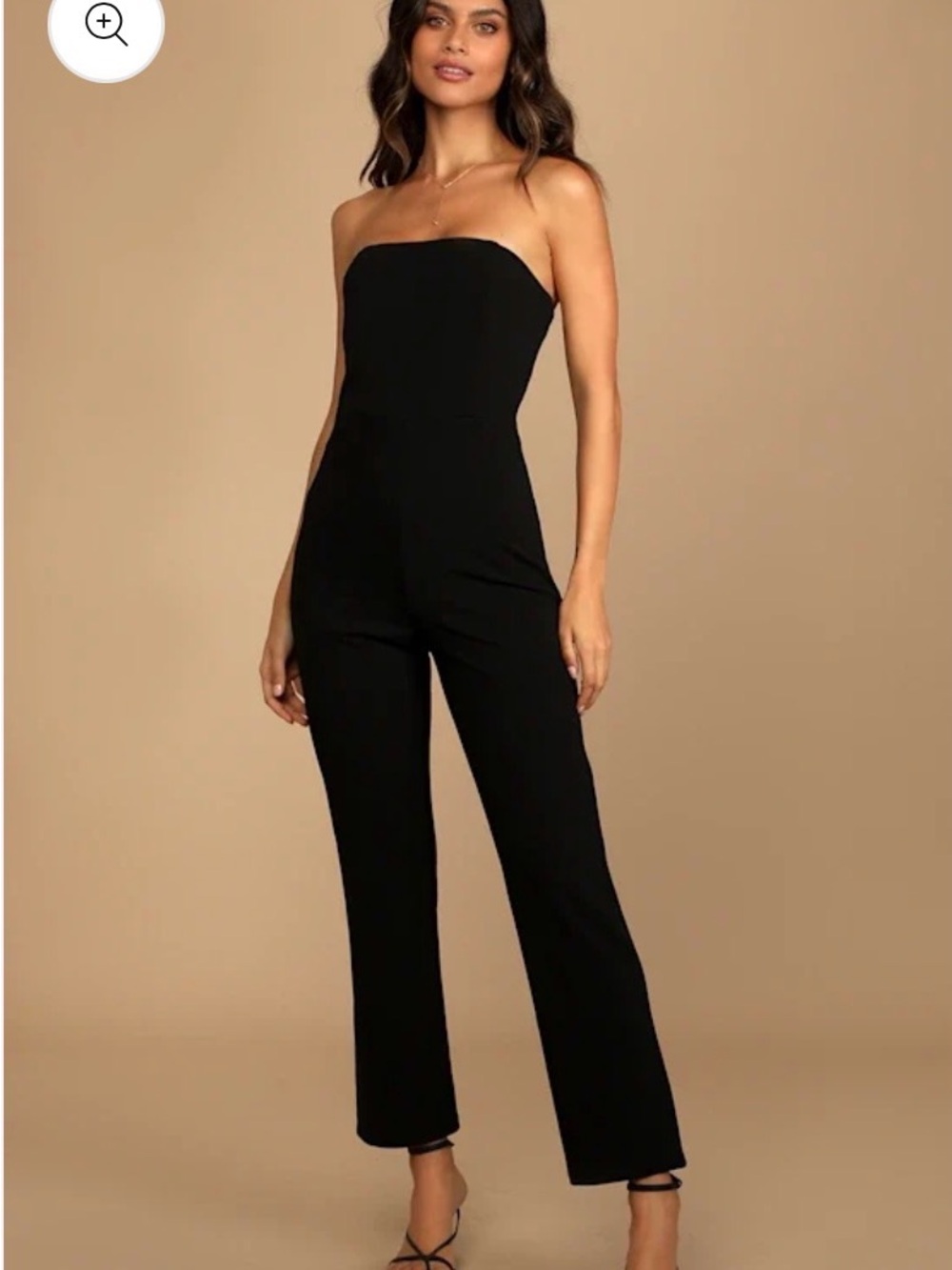 Lulus Special Evening Strapless Cutout Jumpsuit — Size M